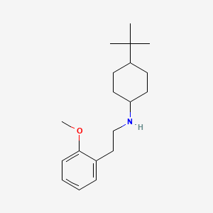 molecular formula C19H31NO B1207003 4-tert-butyl-N-[2-(2-methoxyphenyl)ethyl]-1-cyclohexanamine 