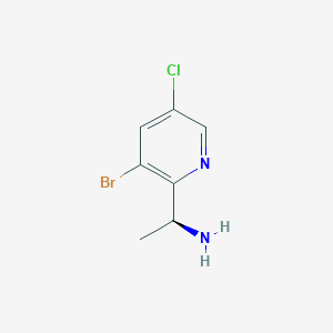 2-Pyridinemethanamine, 3-bromo-5-chloro-alpha-methyl-, (alphaS)-