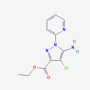 Ethyl 5-amino-4-chloro-1-(2-pyridyl)pyrazole-3-carboxylate