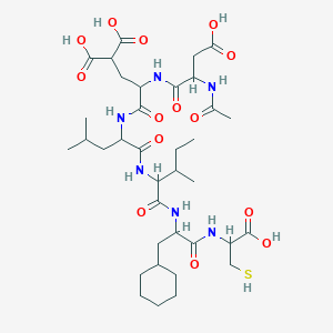 molecular formula C36H58N6O14S B12070115 Ac-DL-Asp-DL-Gla-DL-Leu-DL-xiIle-DL-Cha-DL-Cys-OH 