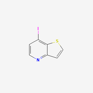 molecular formula C7H4INS B12070129 7-Iodothieno[3,2-b]pyridine 