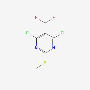 4,6-Dichloro-5-(difluoromethyl)-2-methylsulfanyl-pyrimidine