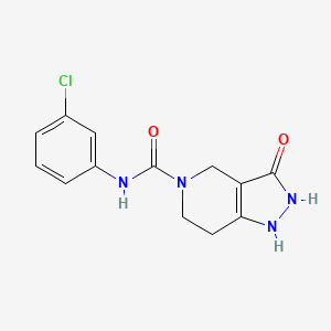 N-(3-chlorophenyl)-3-hydroxy-1,4,6,7-tetrahydropyrazolo[4,3-c] pyridine-5-carboxamide