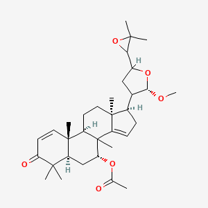 [(5R,7R,9R,10R,13S,17R)-17-[(2S)-5-(3,3-dimethyloxiran-2-yl)-2-methoxyoxolan-3-yl]-4,4,8,10,13-pentamethyl-3-oxo-5,6,7,9,11,12,16,17-octahydrocyclopenta[a]phenanthren-7-yl] acetate