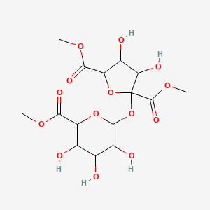 Dimethyl 3,4-dihydroxy-2-(3,4,5-trihydroxy-6-methoxycarbonyloxan-2-yl)oxyoxolane-2,5-dicarboxylate