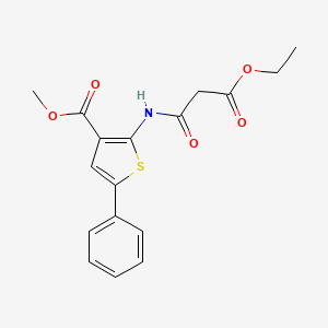 Methyl 2-(3-ethoxy-3-oxopropanamido)-5-phenylthiophene-3-carboxylate