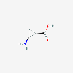 molecular formula C4H7NO2 B12070210 cis-2-Aminocyclopropanecarboxylic acid 