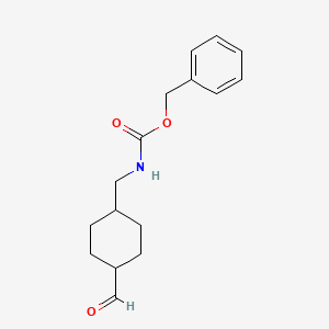 molecular formula C16H21NO3 B12070217 benzyl N-[(4-formylcyclohexyl)methyl]carbamate 