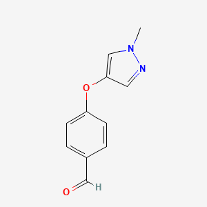 4-[(1-Methyl-1H-pyrazol-4-yl)oxy]benzaldehyde