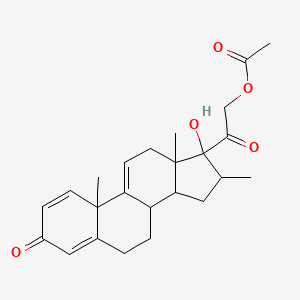 17-alpha,21-Dihydroxy-16-alpha-methylpregna-1,4,9(11)-triene-3,20-dione 21-acetate