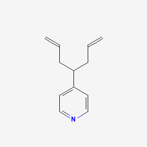 molecular formula C12H15N B12070254 4-(1-Propenyl butenyl) pyridine 