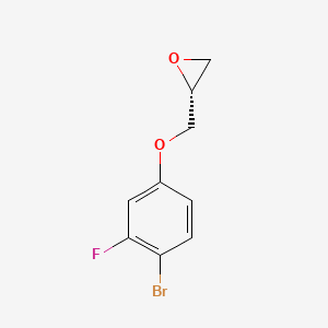 (2R)-2-[(4-Bromo-3-fluorophenoxy)methyl]oxirane