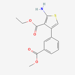 Ethyl 2-amino-4-(3-(methoxycarbonyl)phenyl)thiophene-3-carboxylate