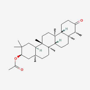 B1207028 21-Acetoxyfriedelan-3-one CAS No. 84749-92-8