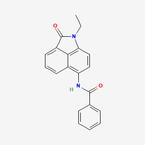 molecular formula C20H16N2O2 B1207029 N-(1-乙基-2-氧代-6-苯并[cd]吲哚基)苯甲酰胺 