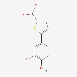 4-[5-(Difluoromethyl)-2-thienyl]-2-fluoro-phenol