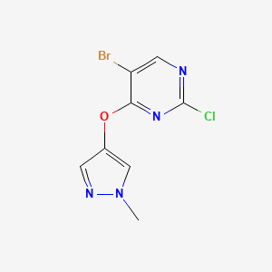 5-Bromo-2-chloro-4-[(1-methyl-1H-pyrazol-4-yl)oxy]pyrimidine