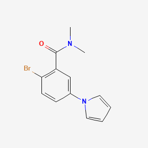 2-Bromo-N,N-dimethyl-5-(1H-pyrrol-1-yl)benzamide