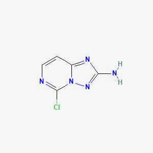 molecular formula C5H4ClN5 B12070342 5-Chloro[1,2,4]triazolo[1,5-c]pyrimidin-2-amine 