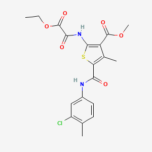 Methyl 5-[(3-chloro-4-methylphenyl)carbamoyl]-2-[(2-ethoxy-2-oxoacetyl)amino]-4-methylthiophene-3-carboxylate