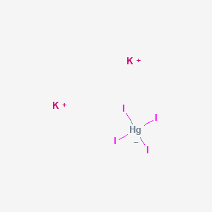 molecular formula K2HgI4<br>HgI4K2 B1207038 碘化汞钾 CAS No. 7783-33-7