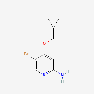 5-Bromo-4-(cyclopropylmethoxy)pyridin-2-amine