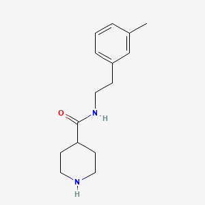 molecular formula C15H22N2O B12070418 N-[2-(3-methylphenyl)ethyl]piperidine-4-carboxamide 