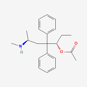 molecular formula C22H29NO2 B1207045 左旋-α-乙酰-去甲美沙酮 CAS No. 43033-71-2
