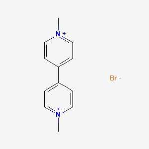 molecular formula C12H14BrN2+ B12070476 1-methyl-4-(1-methylpyridin-1-ium-4-yl)pyridin-1-ium;bromide CAS No. 3240-78-6