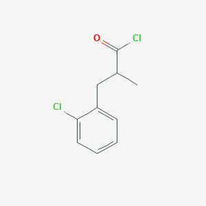 molecular formula C10H10Cl2O B12070483 3-(2-Chloro-phenyl)-2-methyl-propionylchloride CAS No. 880653-64-5