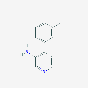 molecular formula C12H12N2 B12070496 4-(3-Methylphenyl)pyridin-3-amine 