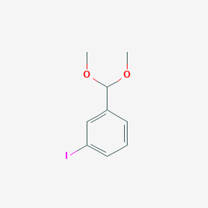 molecular formula C9H11IO2 B12070503 1-(Dimethoxymethyl)-3-iodobenzene CAS No. 99405-04-6