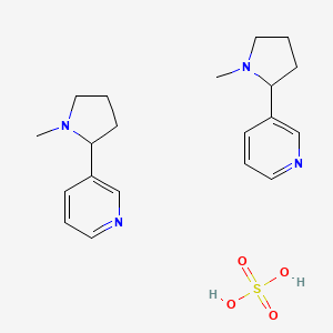 molecular formula C20H26N4.O4S<br>C20H30N4O4S B1207052 尼古丁硫酸盐 CAS No. 65-30-5