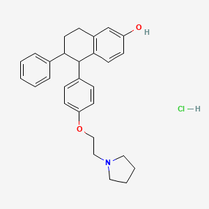 (5S,6S)-6-Phenyl-5-{4-[2-(pyrrolidin-1-YL)ethoxy]phenyl}-5,6,7,8-tetrahydronaphthalen-2-OL hydrochloride