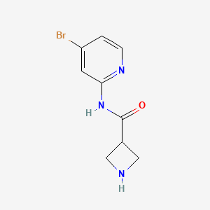 molecular formula C9H10BrN3O B12070545 N-(4-Bromopyridin-2-yl)azetidine-3-carboxamide 