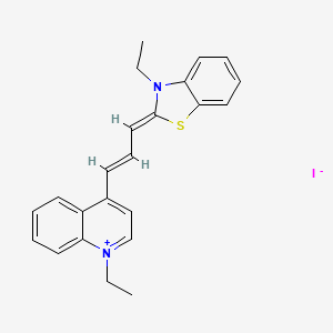 (2Z)-3-ethyl-2-[(E)-3-(1-ethylquinolin-1-ium-4-yl)prop-2-enylidene]-1,3-benzothiazole;iodide