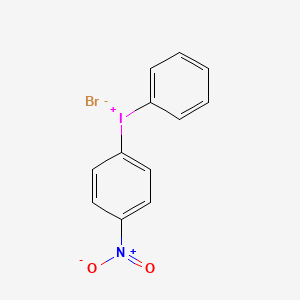 molecular formula C12H9BrINO2 B1207060 (p-Nitrophenyl)phenyliodonium bromide CAS No. 4072-48-4