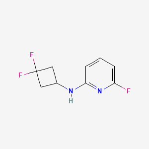 molecular formula C9H9F3N2 B12070606 N-(3,3-difluorocyclobutyl)-6-fluoropyridin-2-amine 