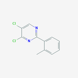 molecular formula C11H8Cl2N2 B12070610 4,5-Dichloro-2-(o-tolyl)pyrimidine 