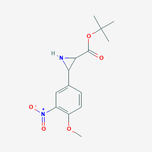 Tert-butyl 3-(4-methoxy-3-nitrophenyl)aziridine-2-carboxylate