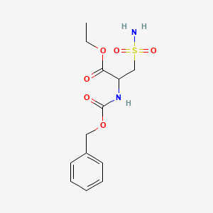 Ethyl 2-(phenylmethoxycarbonylamino)-3-sulfamoylpropanoate
