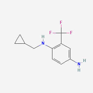 N1-(cyclopropylmethyl)-2-(trifluoromethyl)benzene-1,4-diamine