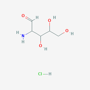 molecular formula C5H12ClNO4 B12070685 2-Amino-2-deoxy-L-arabinose hydrochloride 