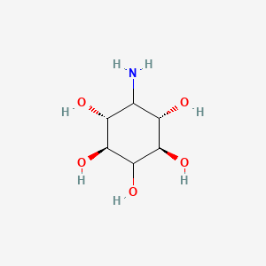 molecular formula C6H13NO5 B1207072 1-氨基-1-脱氧-赛洛肌醇 CAS No. 16051-25-5