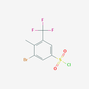 3-Bromo-4-methyl-5-(trifluoromethyl)benzenesulfonyl chloride