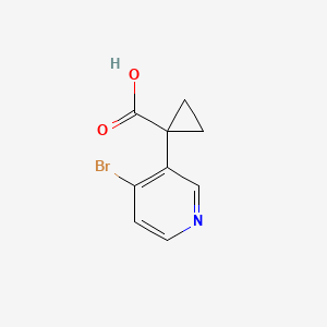 1-(4-Bromopyridin-3-YL)cyclopropane-1-carboxylic acid