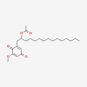 molecular formula C24H38O5 B1207079 Ardisianone CAS No. 66398-68-3