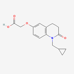 (1-Cyclopropylmethyl-2-oxo-1,2,3,4-tetrahydro-quinolin-6-yloxy)-acetic acid