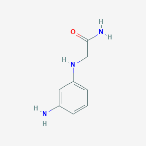 molecular formula C8H11N3O B12070838 2-((3-Aminophenyl)amino)acetamide 