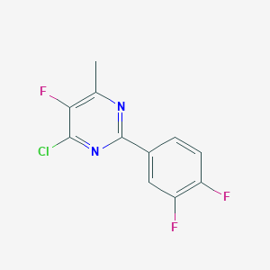 4-Chloro-2-(3,4-difluorophenyl)-5-fluoro-6-methylpyrimidine